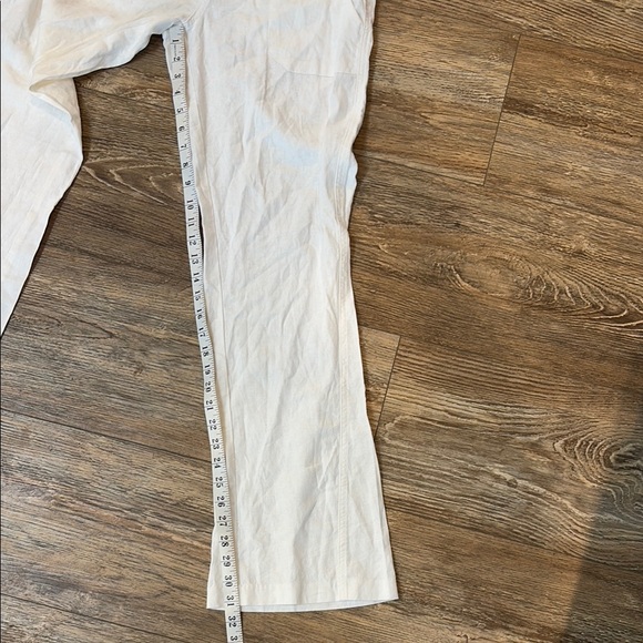 Roxy Women’s Medium Oceanside Linen Blend Pants Beach Holiday Vacation Warm Hot - Picture 11 of 15